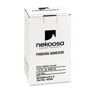 Fan-Out Padding Adhesive, 32 oz, Dries Clear - 
