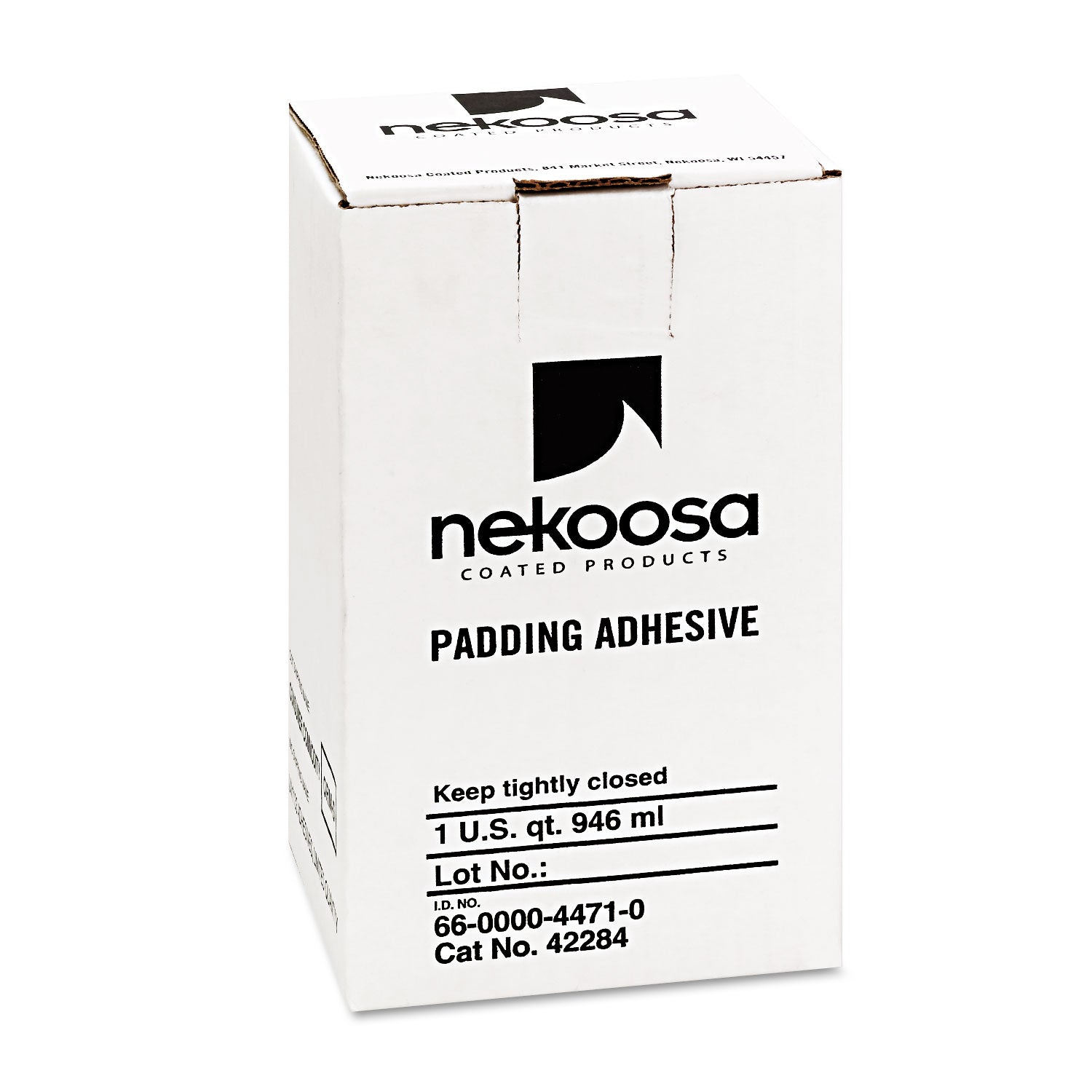 Fan-Out Padding Adhesive, 32 oz, Dries Clear - 