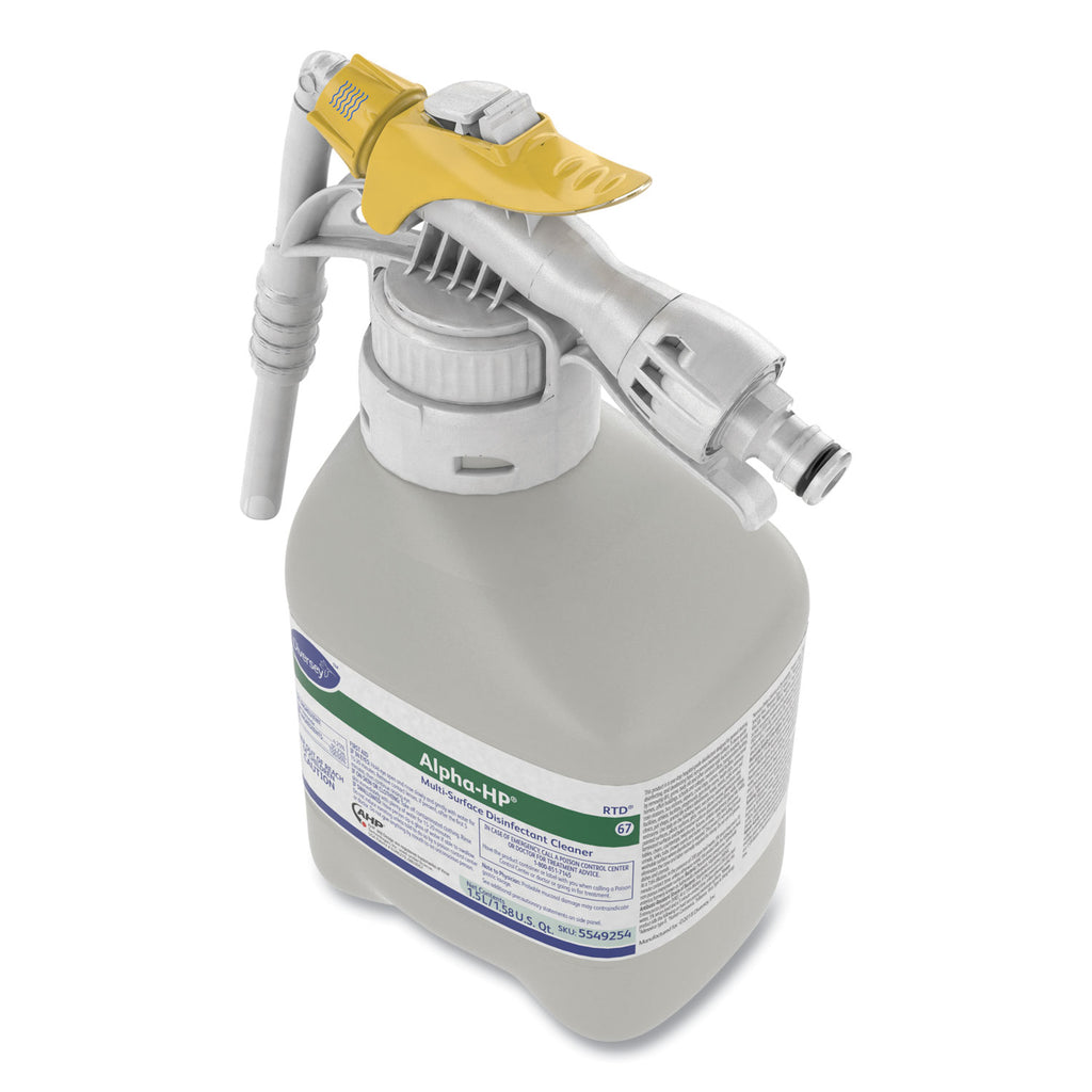 Alpha-HP Multi-Surface Disinfectant Cleaner, Citrus Scent, 1.5 L RTD Spray Bottle, 2/Carton - 