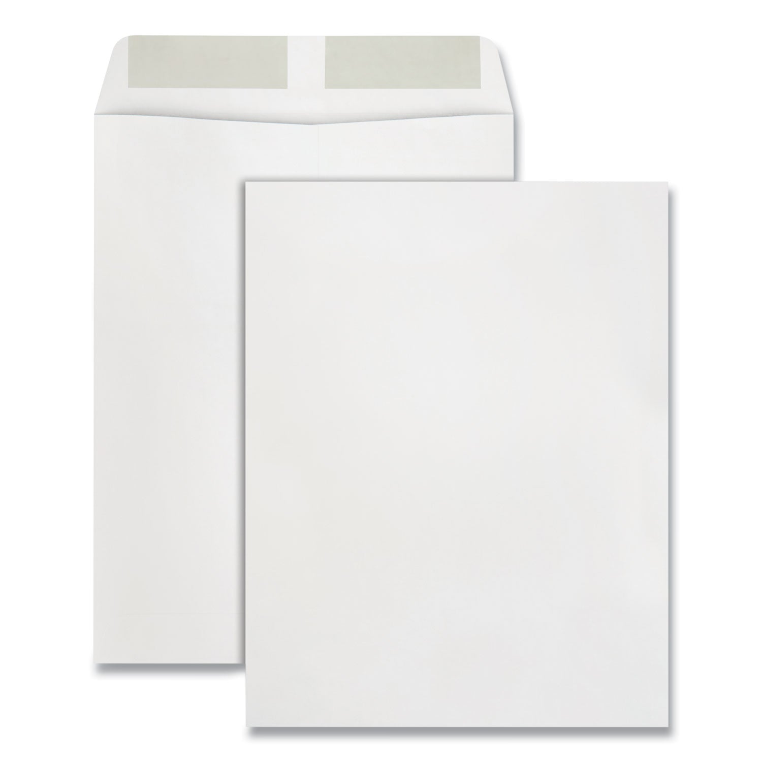Catalog Envelope, 28 lb Bond Weight Paper, #13 1/2, Square Flap, Gummed Closure, 10 x 13, White, 250/Box - 