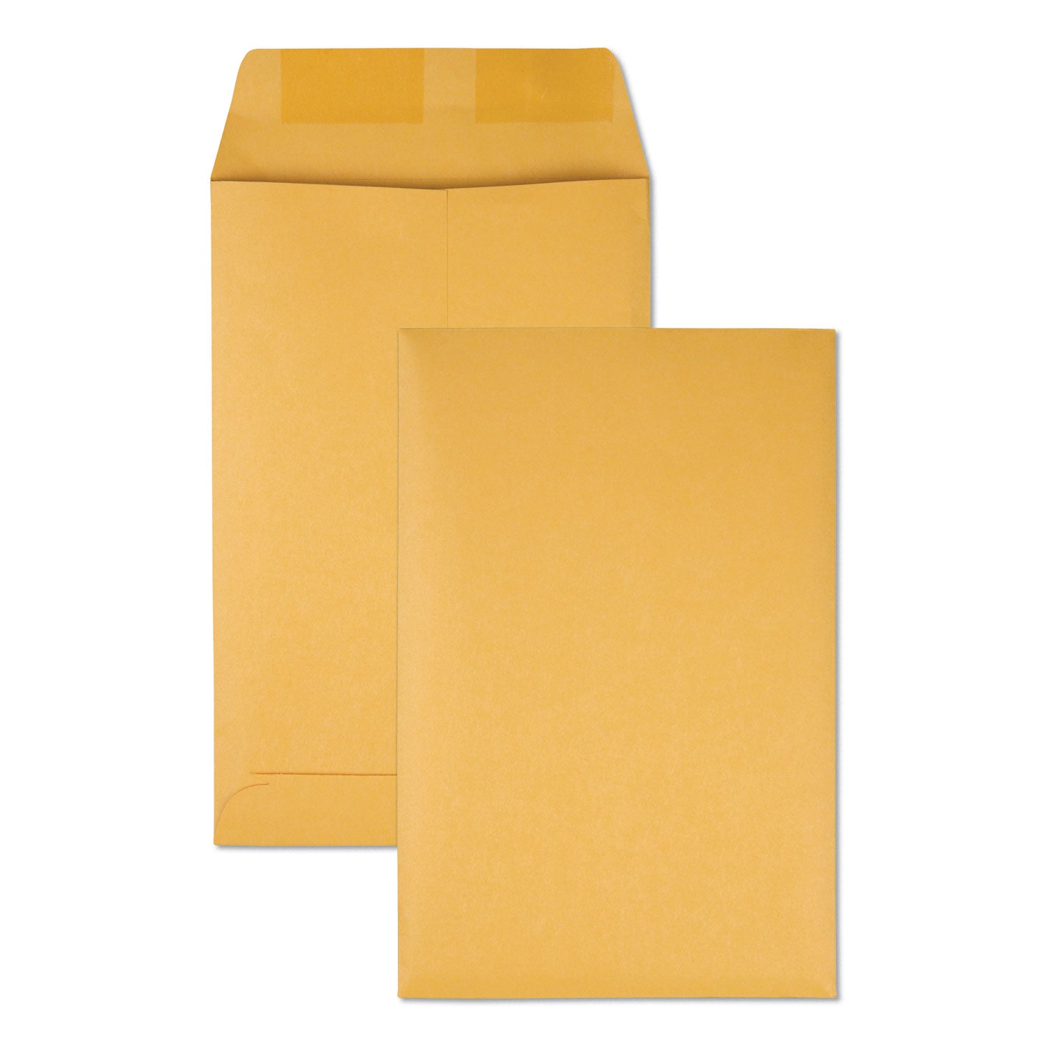 Catalog Envelope, 28 lb Bond Weight Kraft, #1 3/4, Square Flap, Gummed Closure, 6.5 x 9.5, Brown Kraft, 500/Box - 