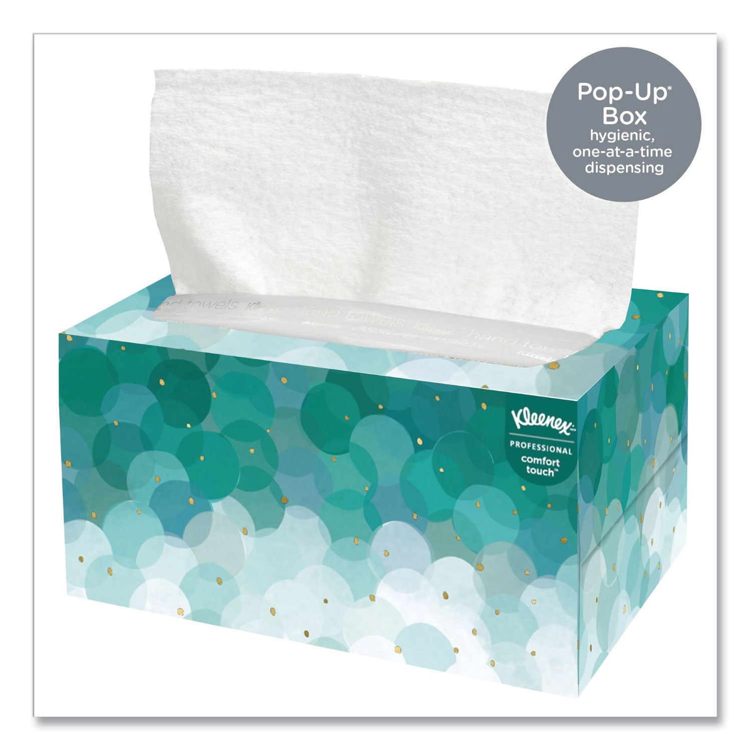 Ultra Soft Hand Towels, POP-UP Box, 1-Ply, 8.9 x 10, White, 70/Box, 18 Boxes/Carton - 