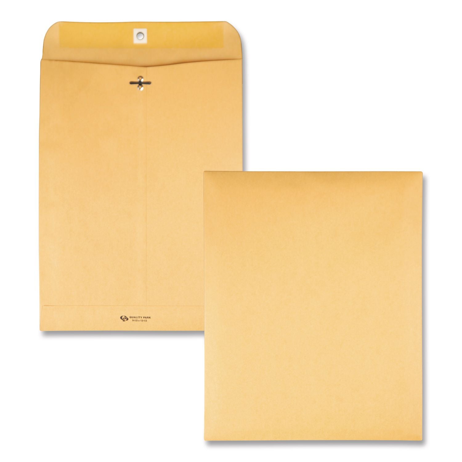 Clasp Envelope, 32 lb Bond Weight Kraft, #12 1/2, Square Flap, Clasp/Gummed Closure, 9.5 x 12.5, Brown Kraft, 100/Box