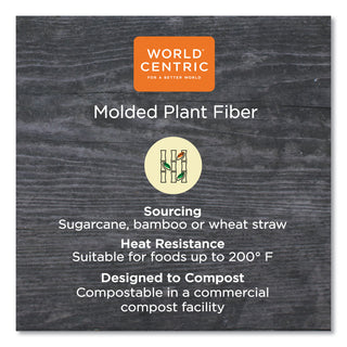 Fiber Trays, 1-Compartment, 9.1 x 7.1 x 0.7, Natural, Paper, 500/Carton