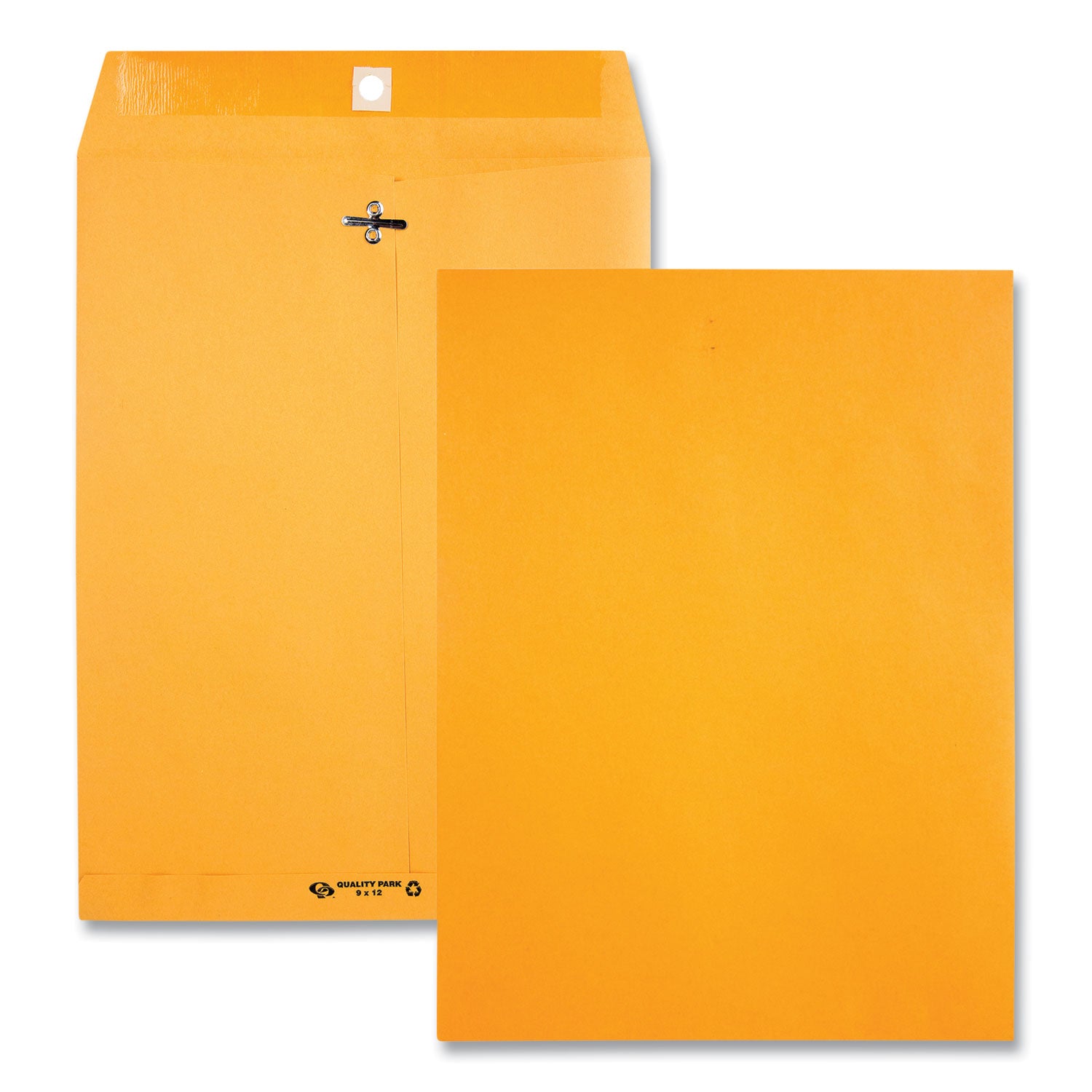 Clasp Envelope, 28 lb Bond Weight Kraft, #97, Square Flap, Clasp/Gummed Closure, 10 x 13, Brown Kraft, 100/Box - 