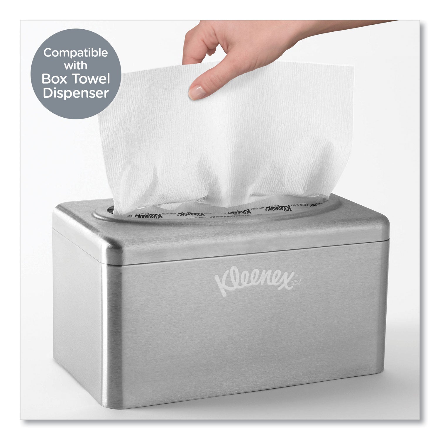 Ultra Soft Hand Towels, POP-UP Box, 1-Ply, 9 x 10, White, 70/Box - 