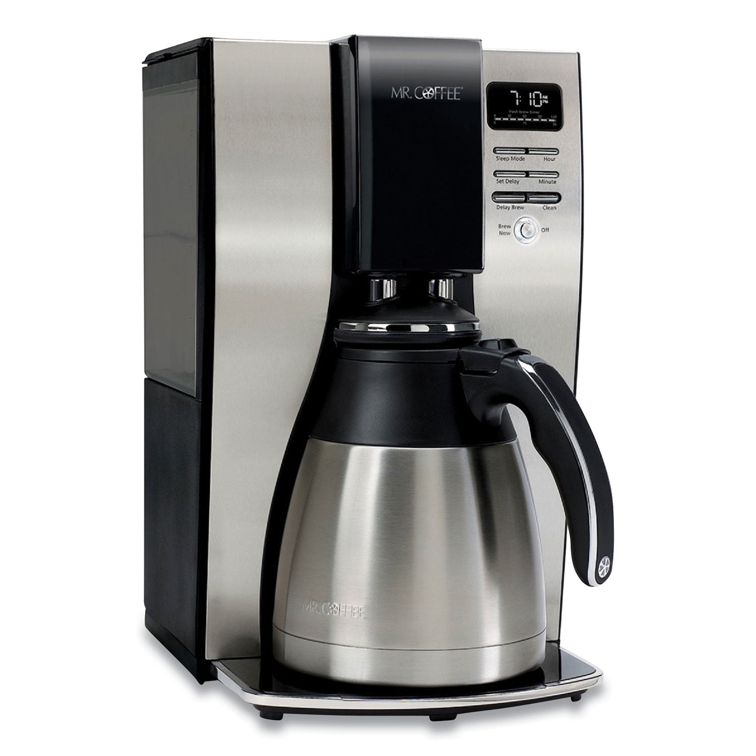 10-Cup Thermal Programmable Coffeemaker, Stainless Steel/Black - 