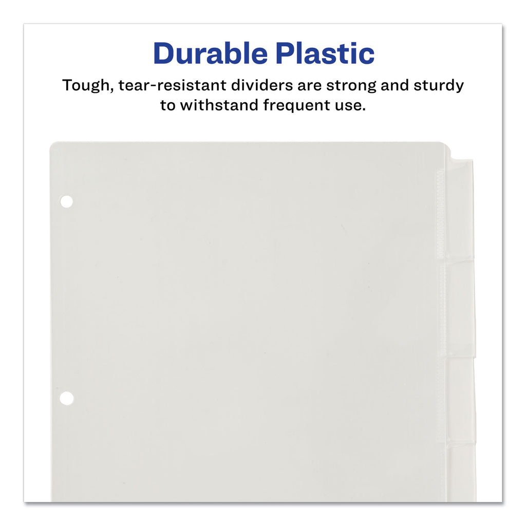 insertable-big-tab-plastic-dividers-5-tab-11-x-85-clear-1-set_ave11835 - 6