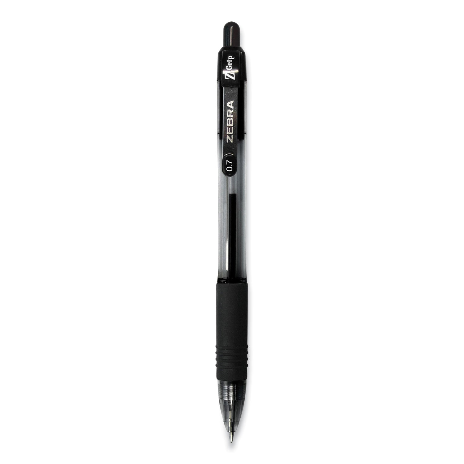 z-grip-ballpoint-pen-retractable-medium-07-mm-black-ink-clear-black-barrel-30-pack_zeb25130 - 1