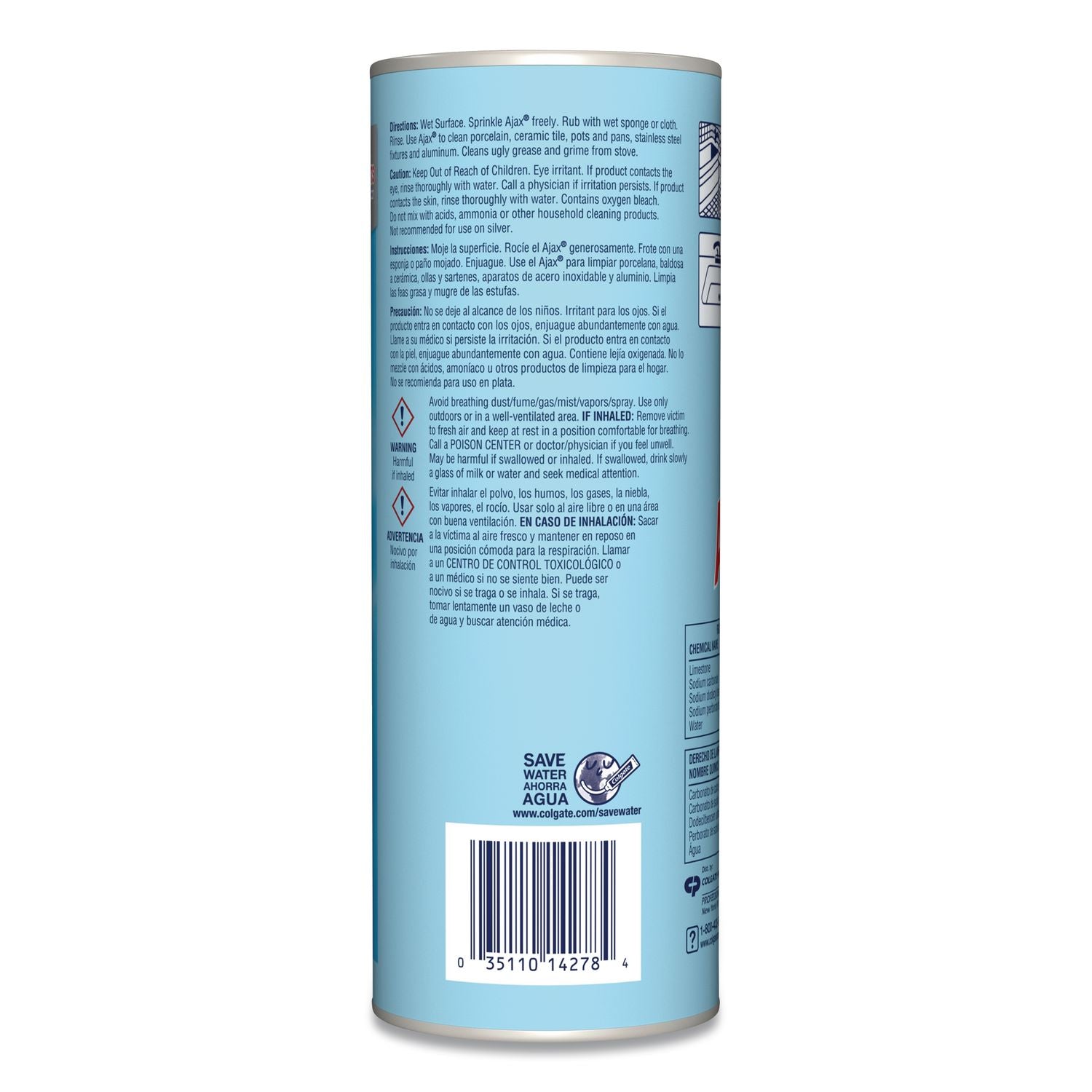 Oxygen Bleach Powder Cleanser, 21oz Can, 24/Carton
