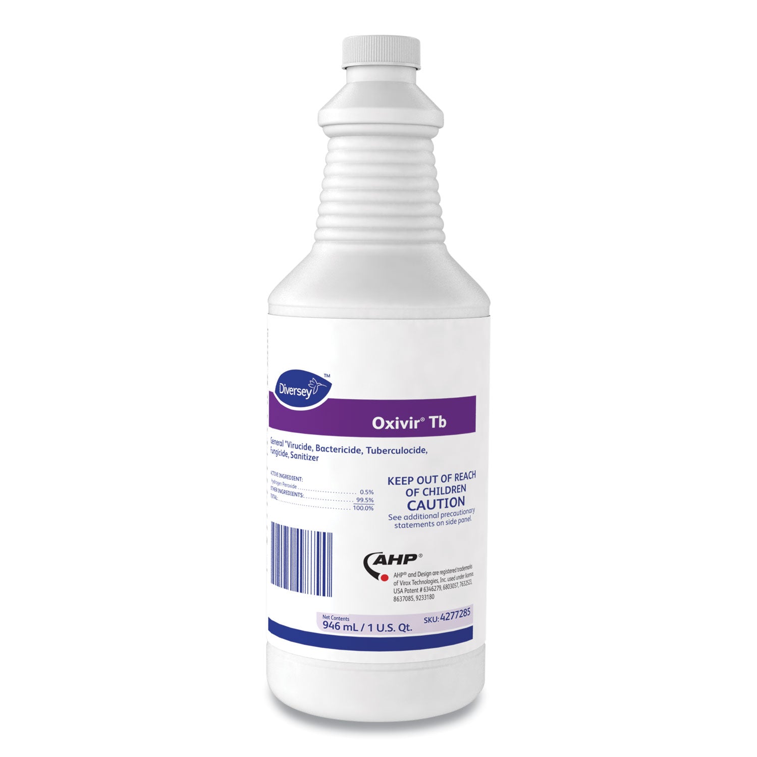 Oxivir TB One-Step Disinfectant Cleaner, 32 oz Bottle, 12/Carton - 
