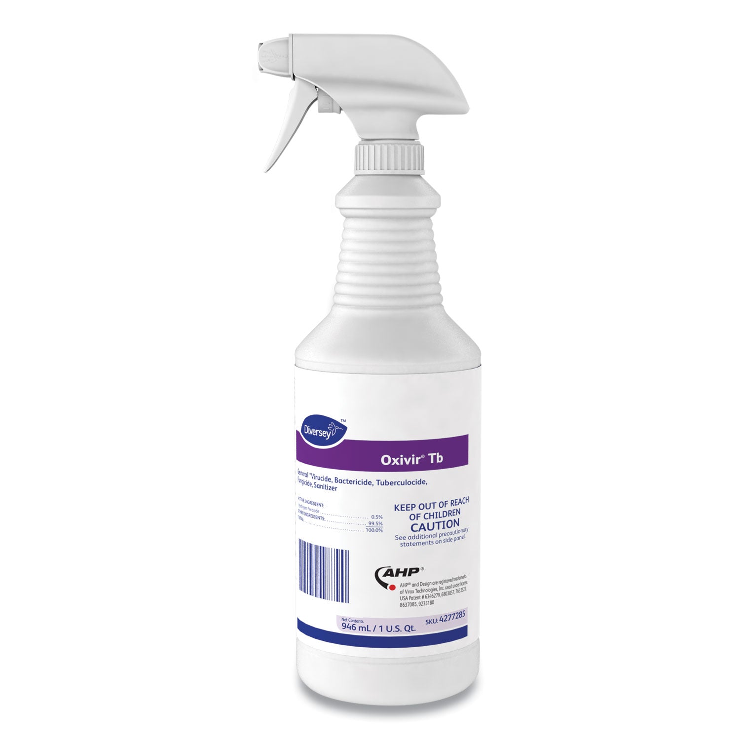 Oxivir TB One-Step Disinfectant Cleaner, 32 oz Bottle, 12/Carton