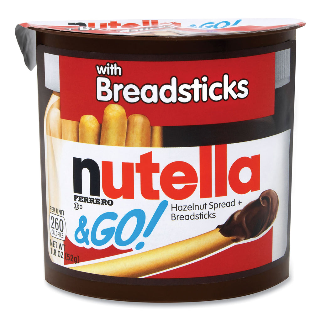 Hazelnut Spread and Breadsticks, 1.8 oz Single-Serve Tub, 16/Pack, Ships in 1-3 Business Days