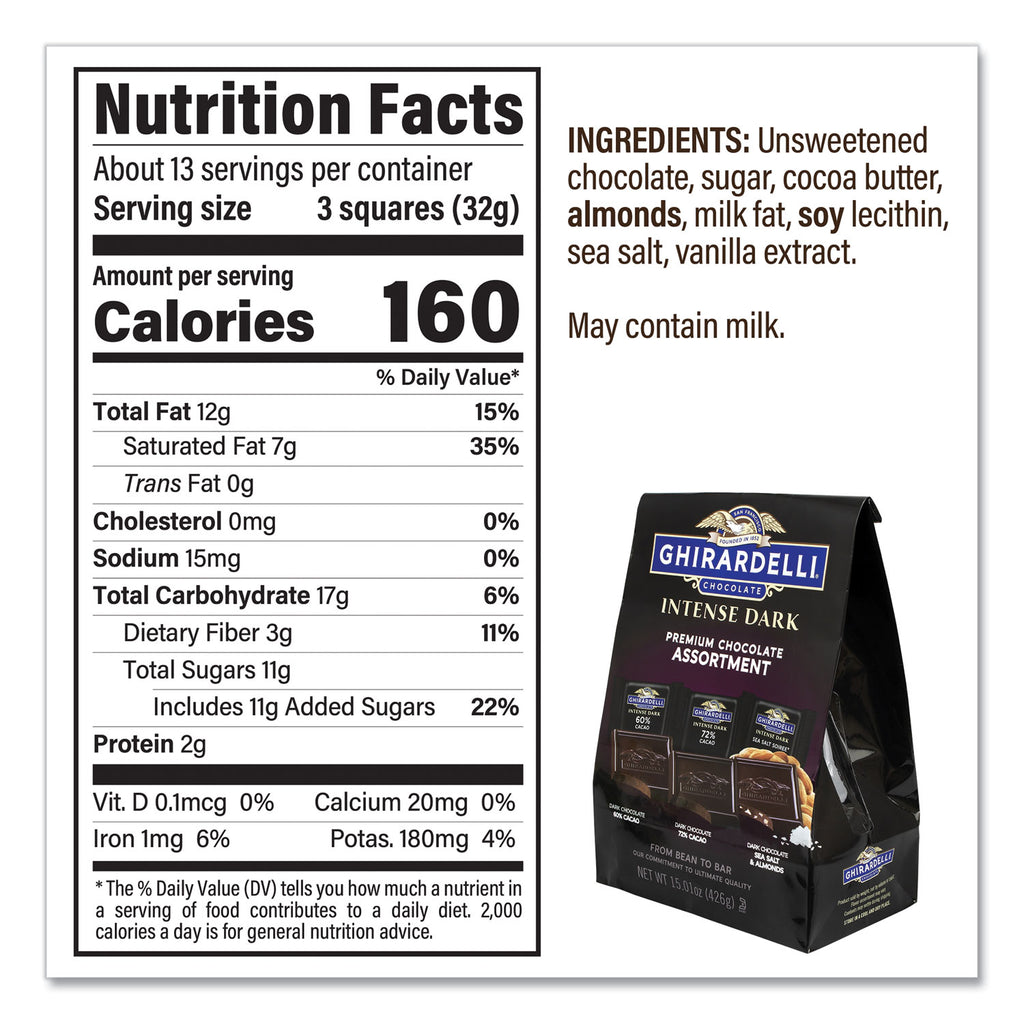 Intense Dark Chocolate Premium Collection, 15.01 oz Bag, Ships in 1-3 Business Days
