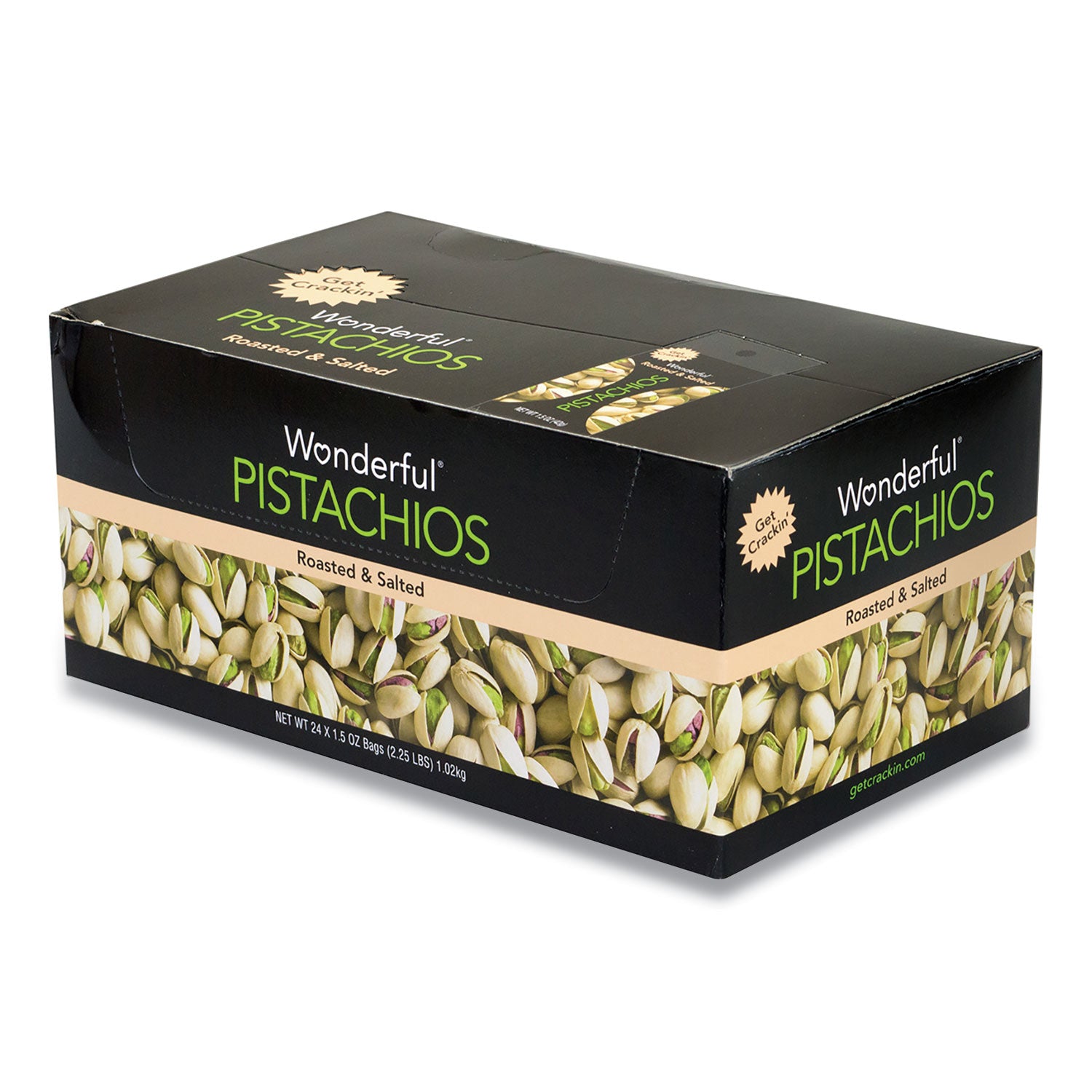 Roasted and Salted Pistachios, 1.5 oz Bag, 24/Pack, Ships in 1-3 Business Days