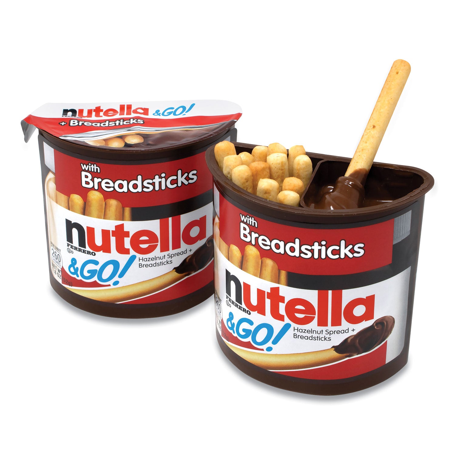 Hazelnut Spread and Breadsticks, 1.8 oz Single-Serve Tub, 16/Pack, Ships in 1-3 Business Days
