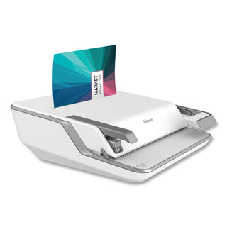Lyra 3-in-1 Binding Center, 300 Sheets, 16.63 x 15.62 x 6.03, White/Gray
