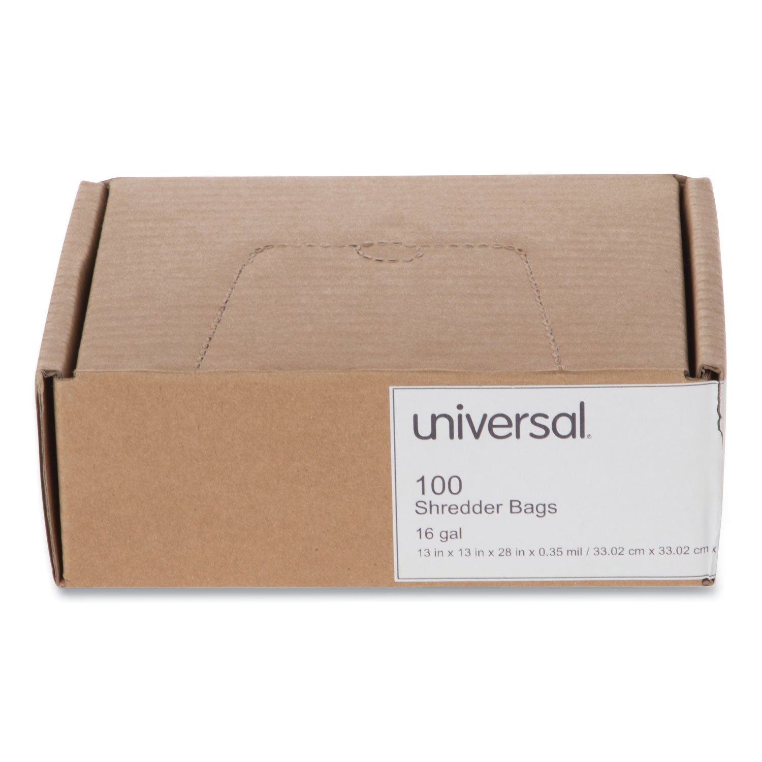 High-Density Shredder Bags, 16 gal Capacity, 100/Box - 