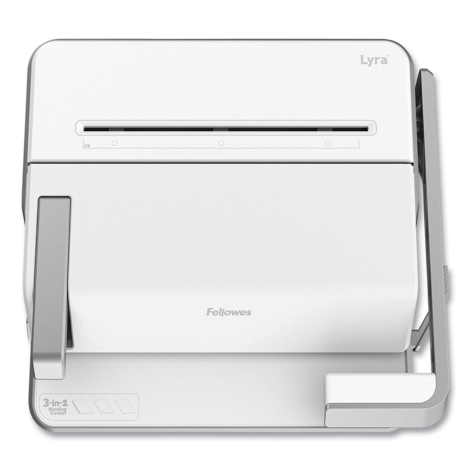 Lyra 3-in-1 Binding Center, 300 Sheets, 16.63 x 15.62 x 6.03, White/Gray