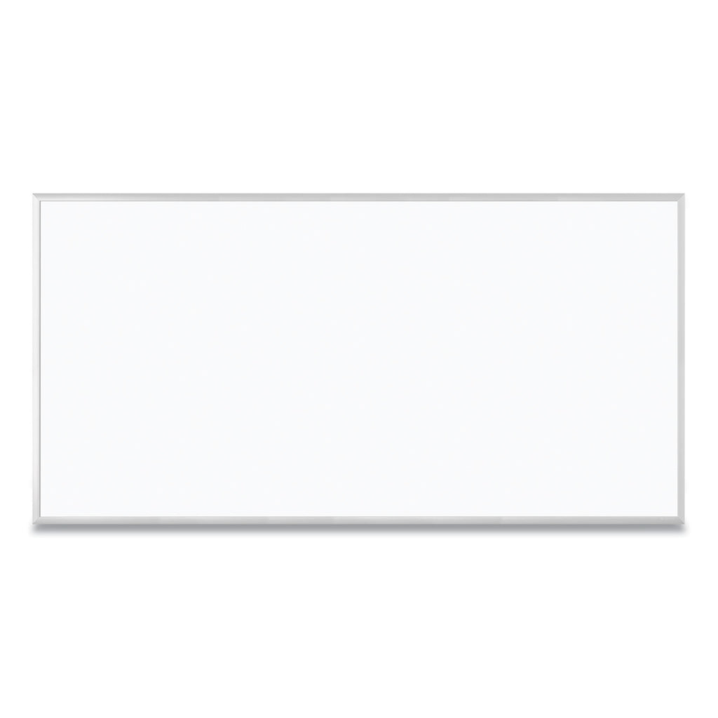 Magnetic Dry Erase Board with Aluminum Frame, 95 x 47, White Surface, Silver Frame