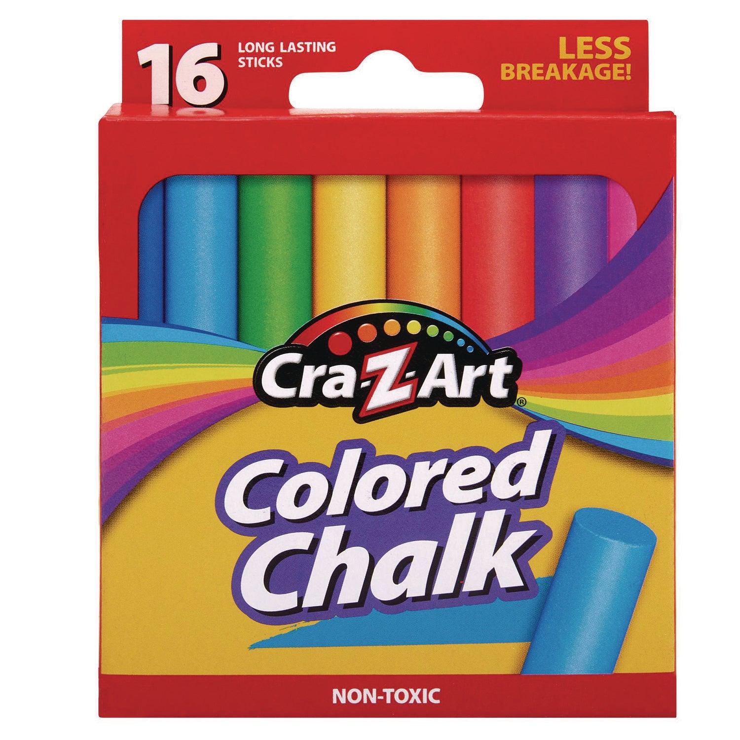 Colored Chalk, Assorted Colors, 16/Pack - 1