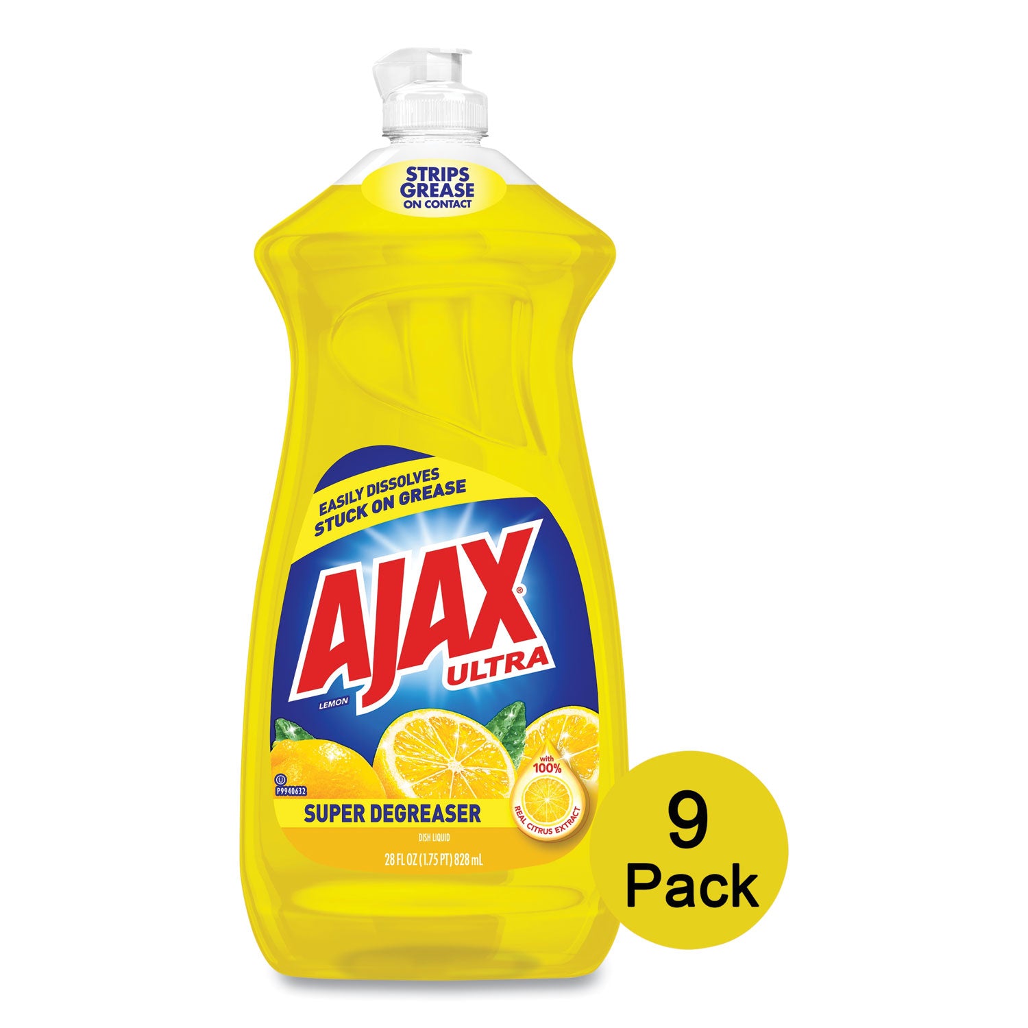 dish-detergent-lemon-scent-28-oz-bottle-9-carton_cpc44673 - 2