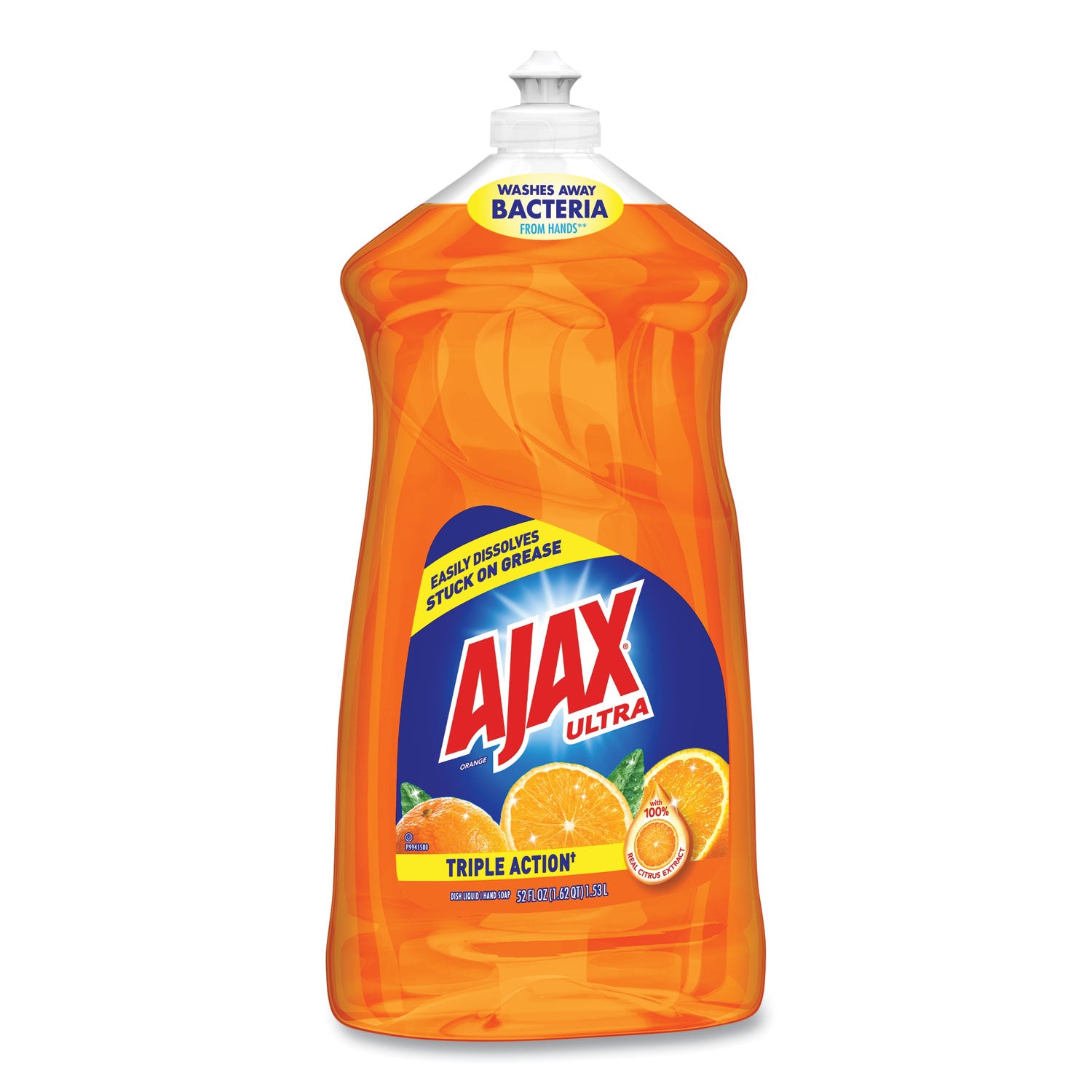 Dish Detergent, Liquid, Antibacterial, Orange, 52 oz, Bottle - 