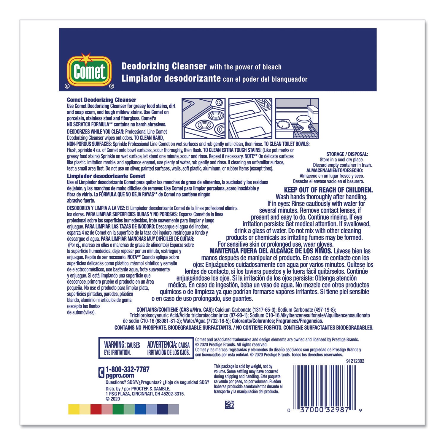 Comet Powder Cleanser with Bleach, Sold as 1 Each