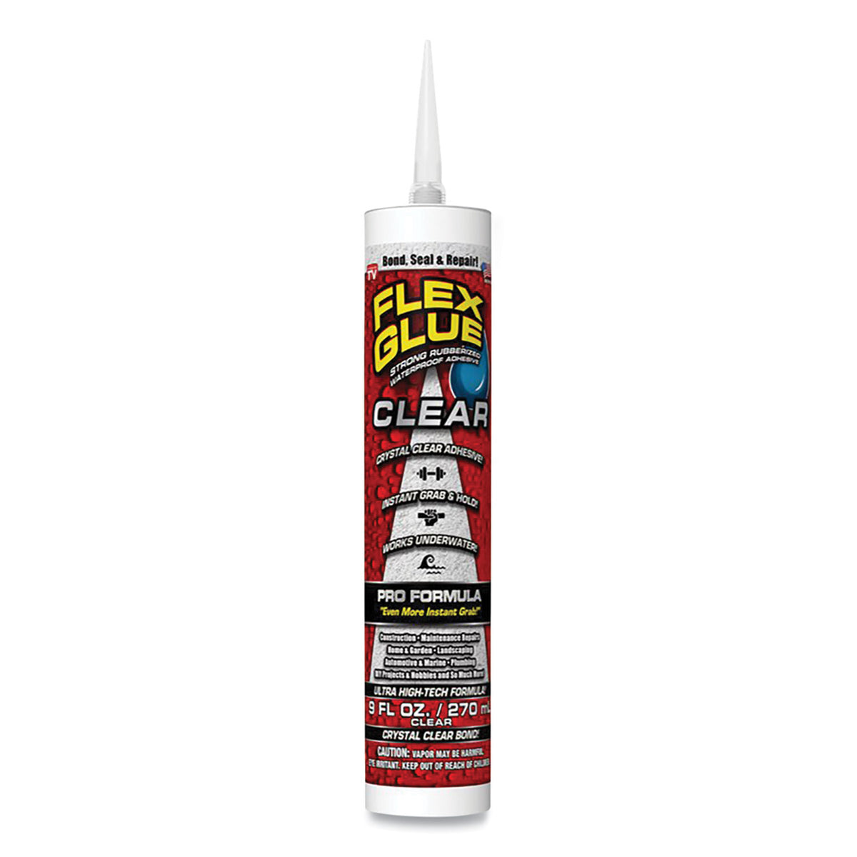Flex Glue, Pro Formula, 9 oz, Dries Clear