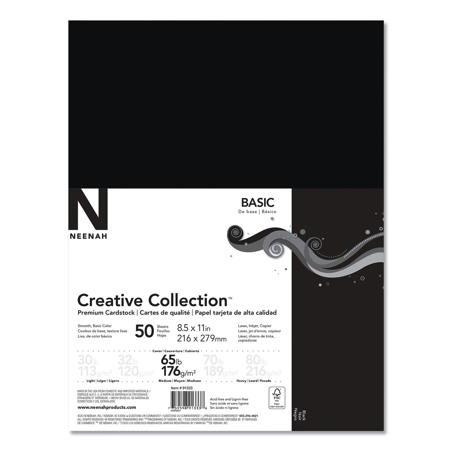 creative-collection-premium-cardstock-65-lb-cover-weight-85-x-11-black-50-pack_nee91333 - 1
