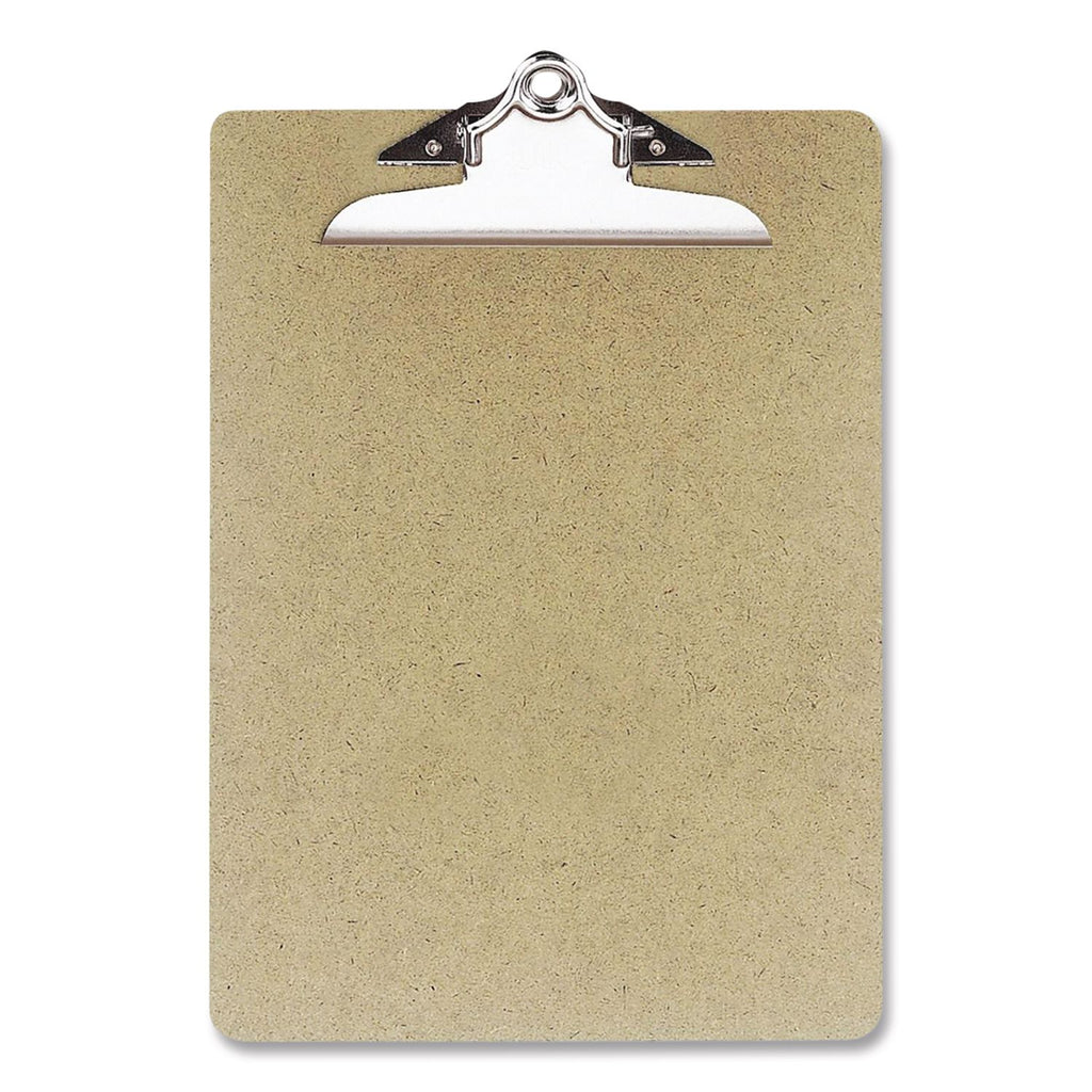 Recycled Hardboard Clipboard, 1" Clip Capacity, Holds 8.5 x 11 Sheets, Brown, 3/Pack
