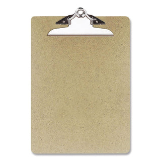 Recycled Hardboard Clipboard, 1" Clip Capacity, Holds 8.5 x 11 Sheets, Brown, 3/Pack