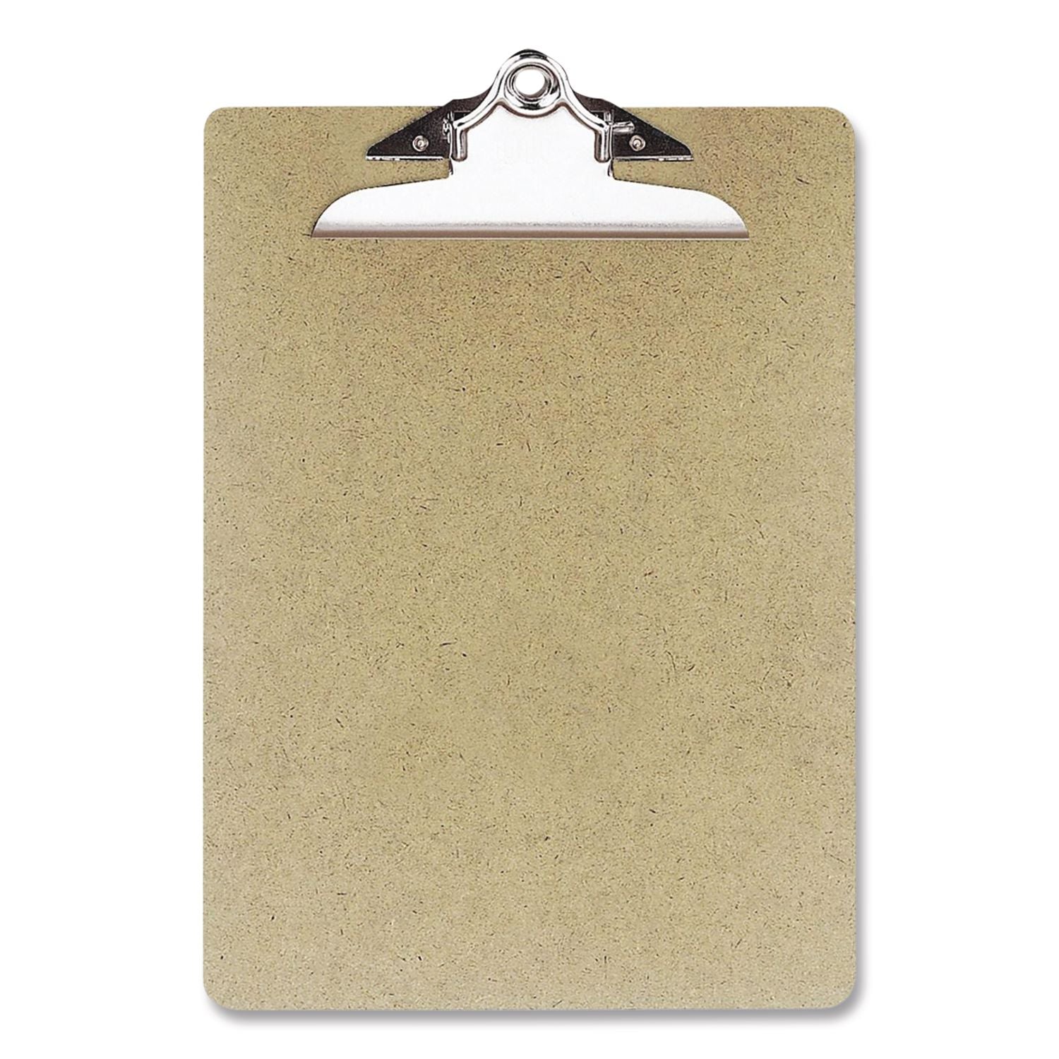 Recycled Hardboard Clipboard, 1" Clip Capacity, Holds 8.5 x 11 Sheets, Brown, 3/Pack