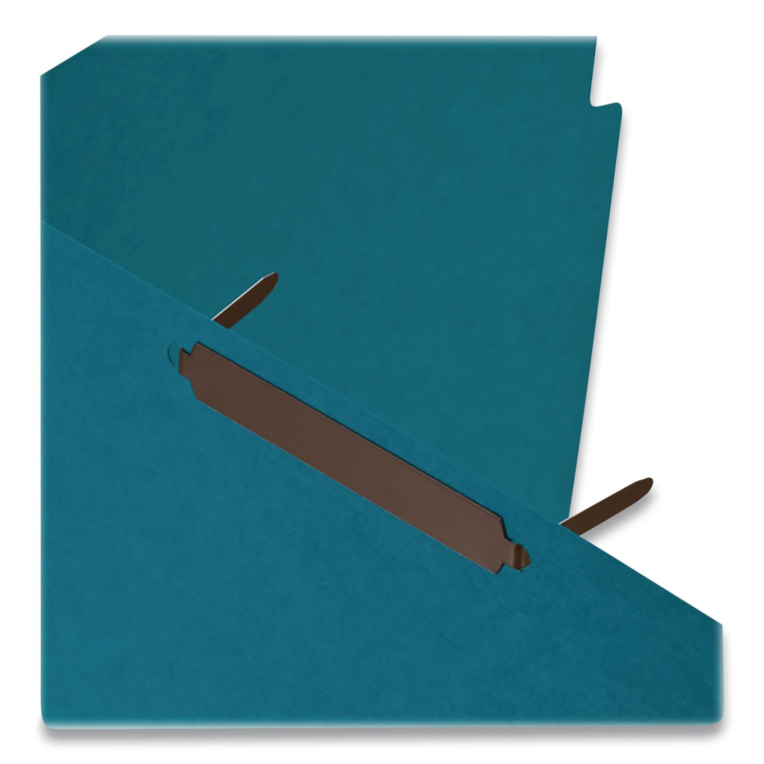 Self-Adhesive Two-Prong Folder Fastener Bases, 2" Capacity, 2.75" Center to Center, Brown, 100/Box
