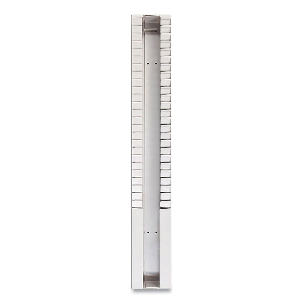 Time Card Rack, 25 Pockets, Plastic, Light Gray - 