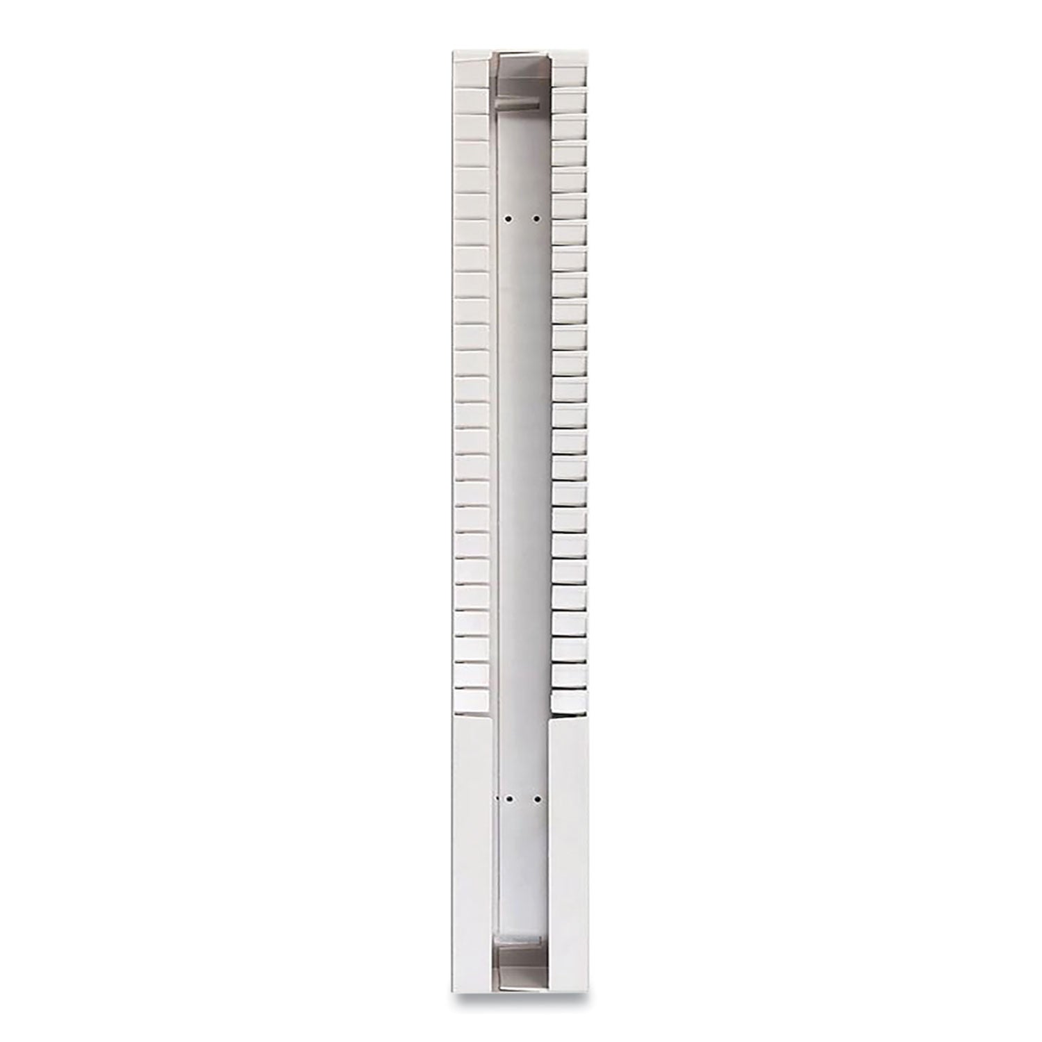 Time Card Rack, 25 Pockets, Plastic, Light Gray - 