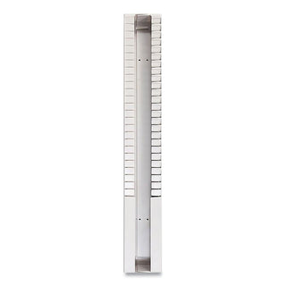 Time Card Rack, 25 Pockets, Plastic, Light Gray - 