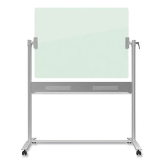 Infinity Glass Dry-Erase Board Presentation Easel, 24 x 36, White Surface, Frameless