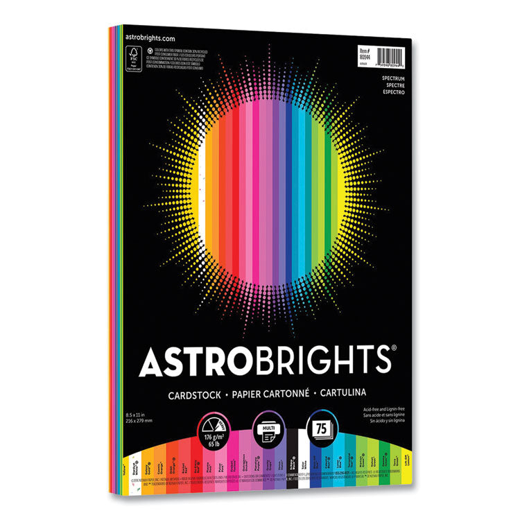 color-cardstock-65-lb-85-x-11-assorted-spectrum-colors-75-pack_wau8094401 - 1