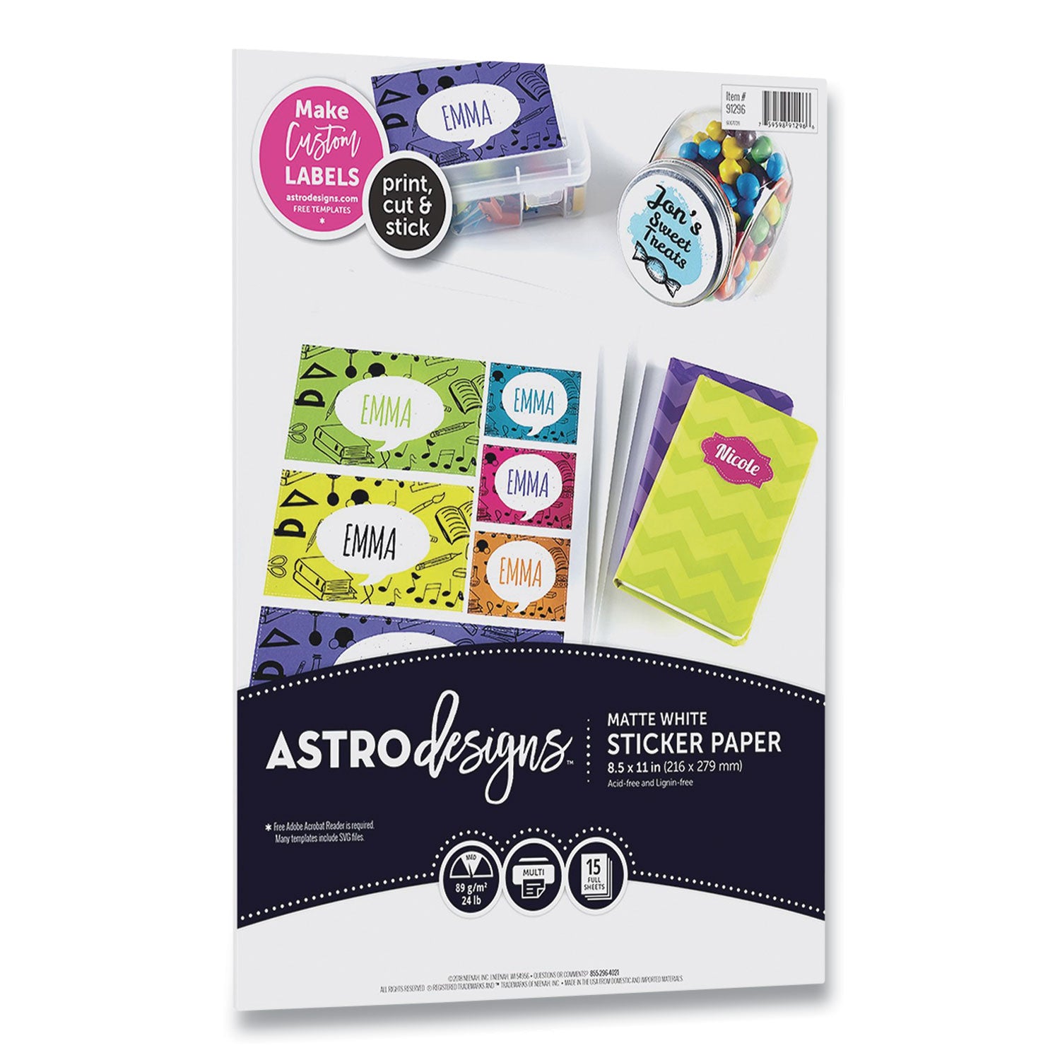 astrodesigns-sticker-paper-labels-inkjet-laser-printers-85-x-11-white-15-pack_wau9129601 - 1