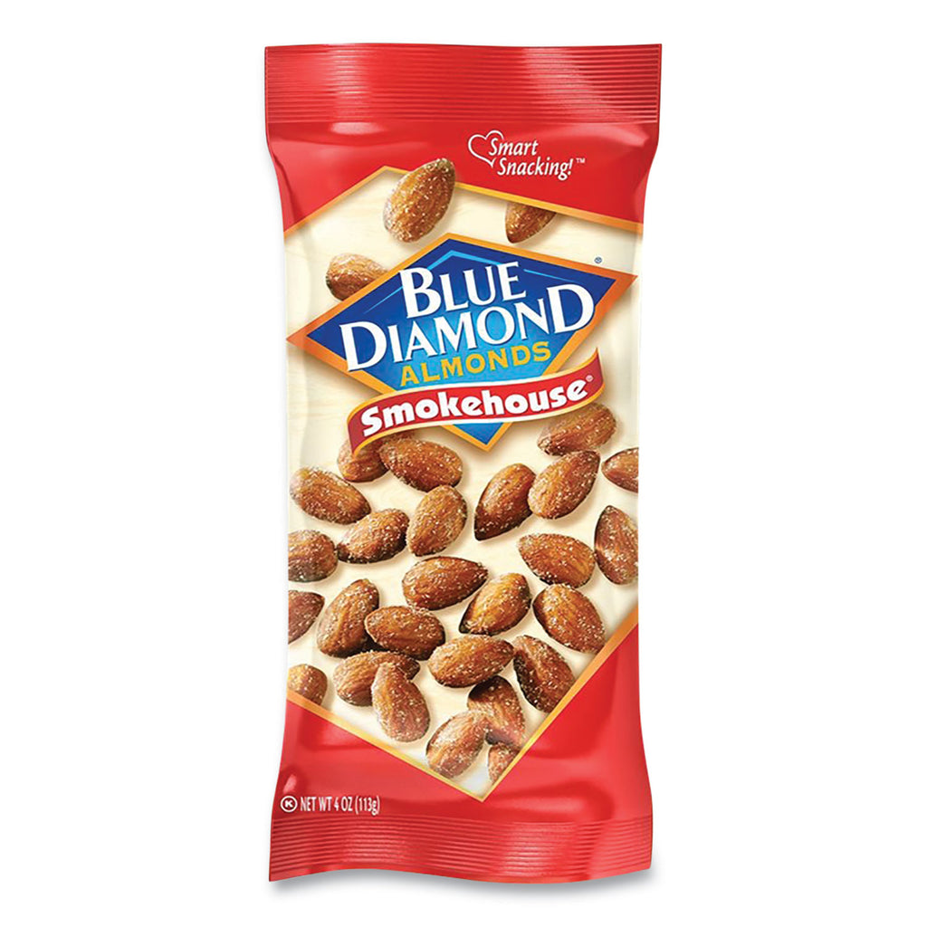 Smokehouse Flavored Almonds, 4 oz Bag, 12 Bags/Box
