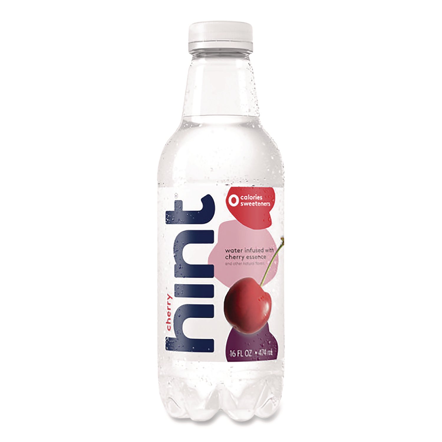 Flavored Water, Cherry, 16 oz Bottle, 12 Bottles/Carton