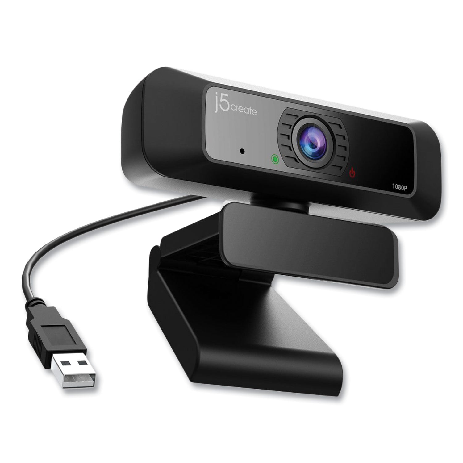 JVCU100 HD Webcam, 1920 pixels x 1080 pixels, 2 Mpixels, Black