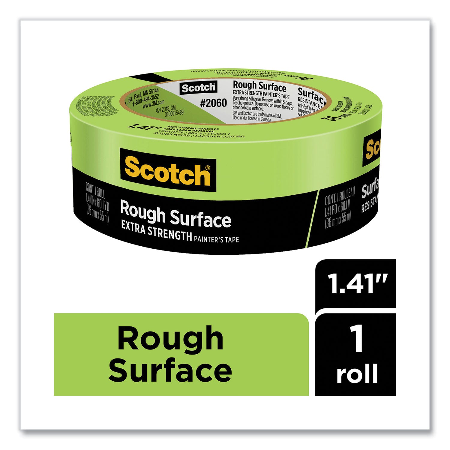 rough-surface-extra-strength-painters-tape-3-core-141-x-601-yds-green_mmm206036ap - 3