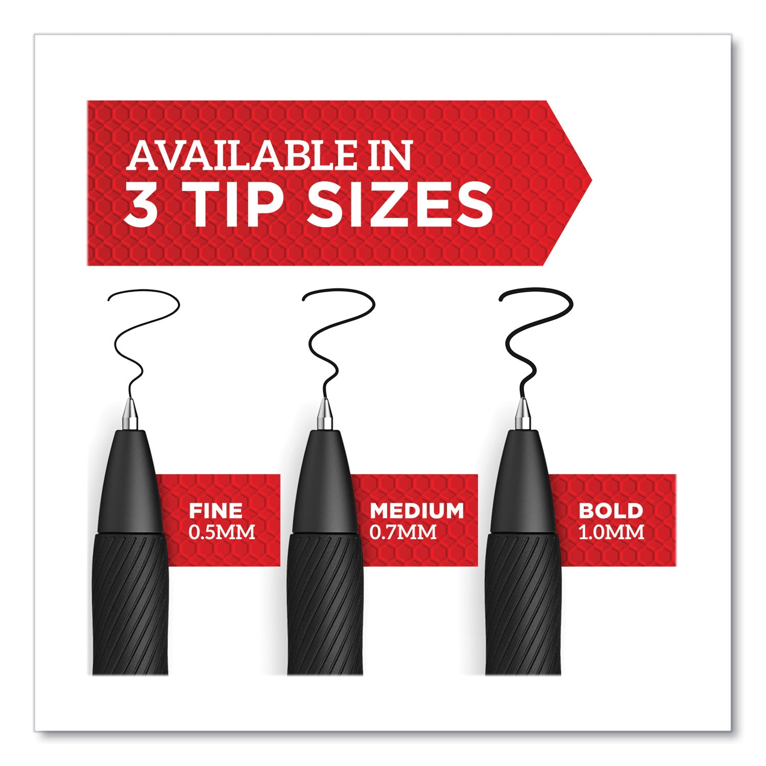 S-Gel High-Performance Gel Pen, Retractable, Fine 0.5 mm, Assorted Ink Colors, Black Barrel, 4/Pack