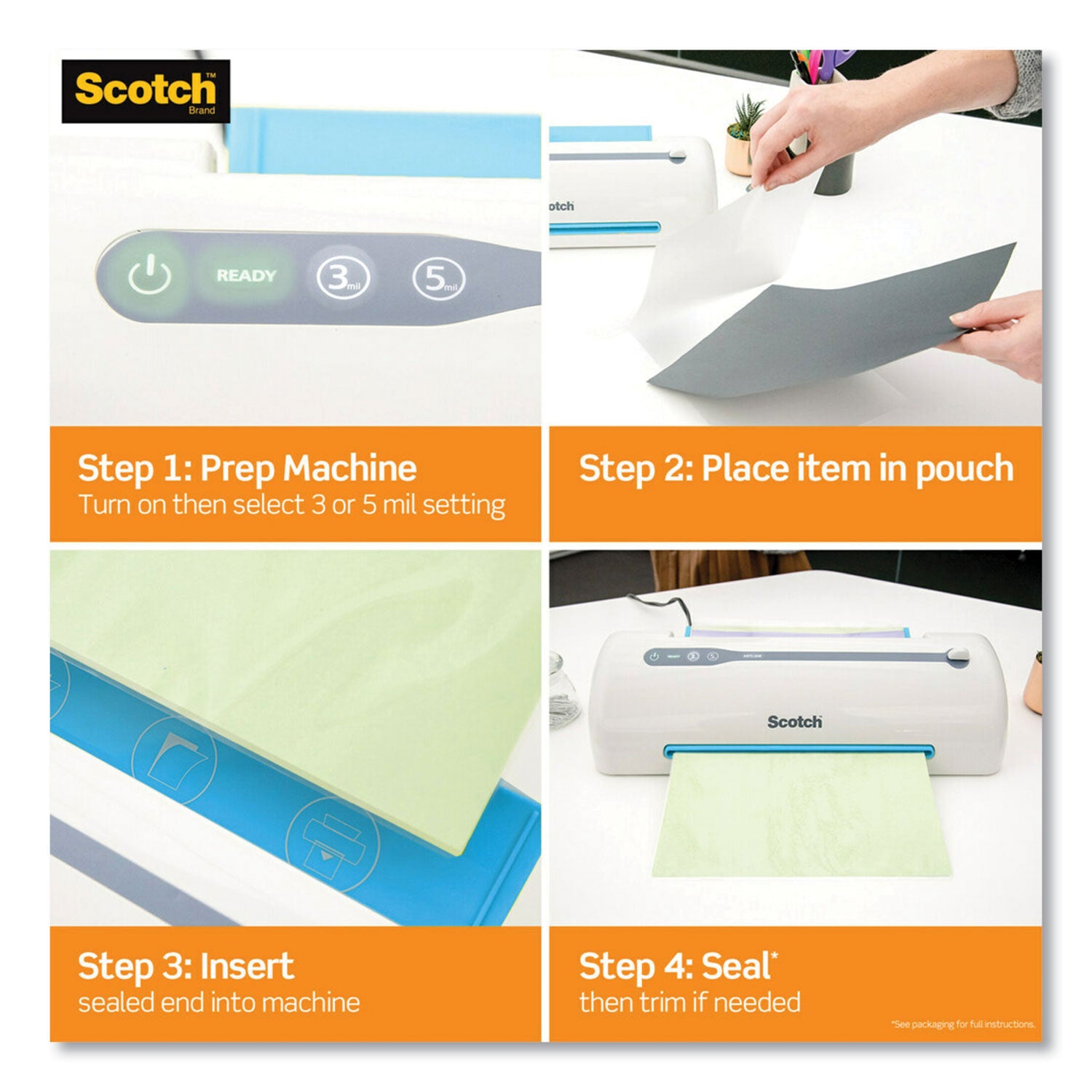 Laminating Pouches, 3 mil, 11.5" x 17.5", Gloss Clear, 25/Pack - 