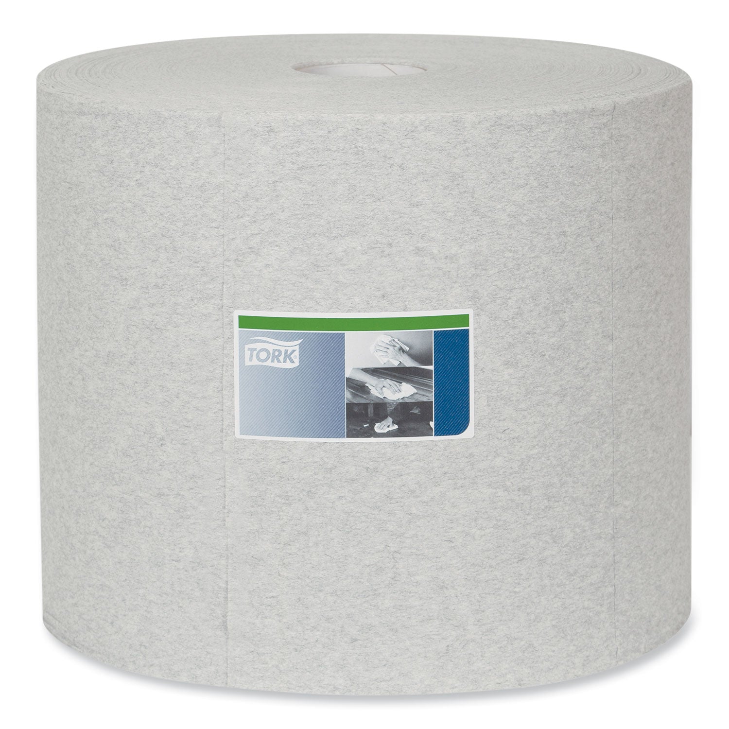 Industrial Cleaning Cloths, 1-Ply, 12.6 x 13.3, Gray, 1,050 Wipes/Roll
