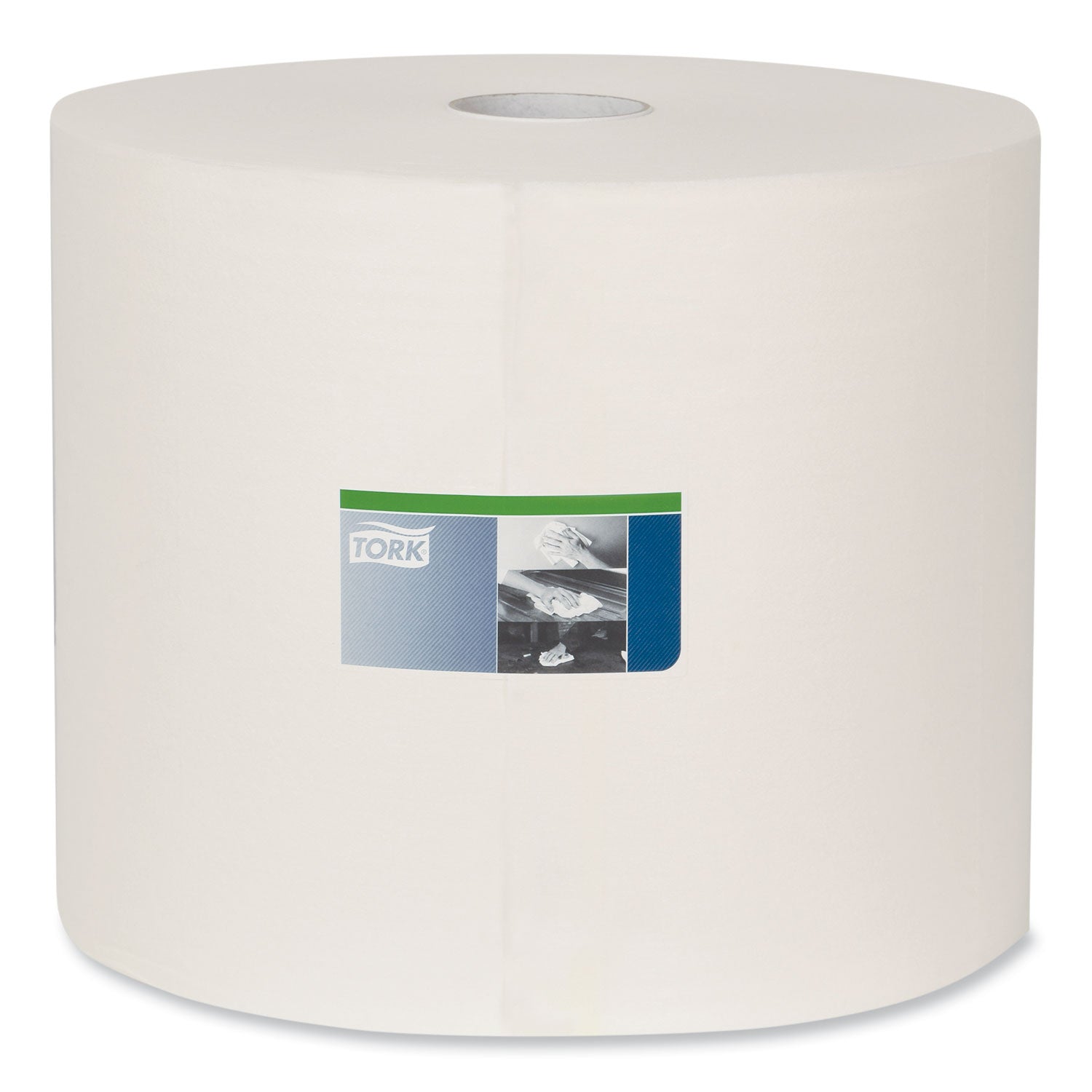 Cleaning Cloth, 12.6 x 13.3, White, 1,100 Wipes/Roll