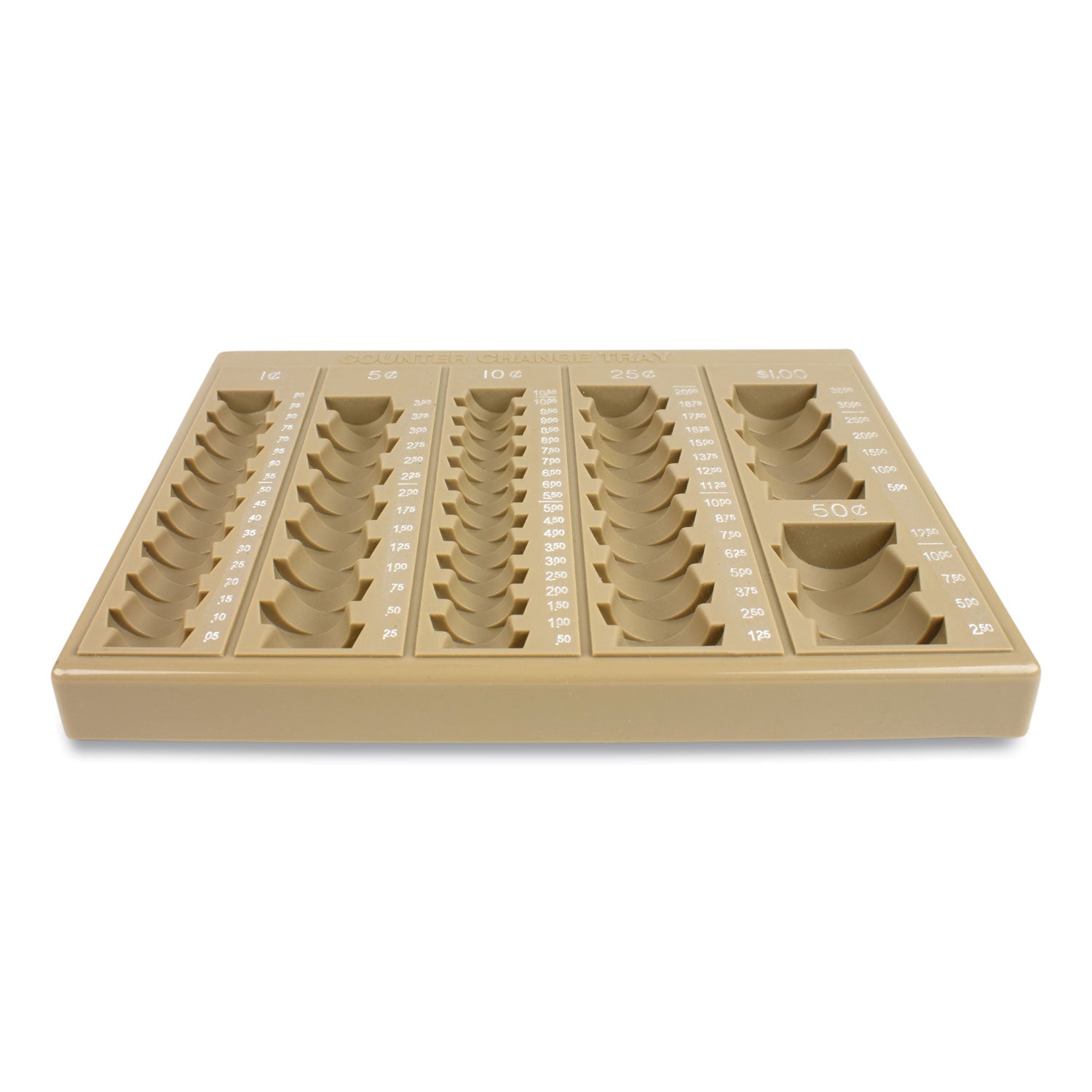 plastic-coin-tray-6-compartments-stackable-775-x-10-x-15-tan_cnk500025 - 1