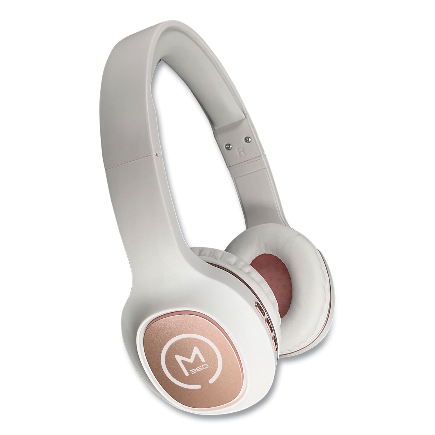 tremors-stereo-wireless-headphones-with-microphone-3-ft-cord-white-rose-gold_mhshp4500r - 2